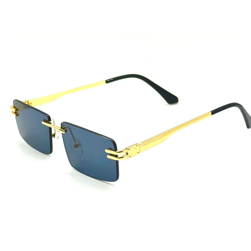 Sunglasses Dark Tint Square Lens Men's Luxury Modern Design Lentes Gafas Humbres